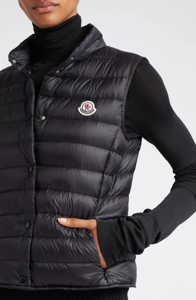 Shop Moncler Liane Quilted Down Puffer Vest In Black