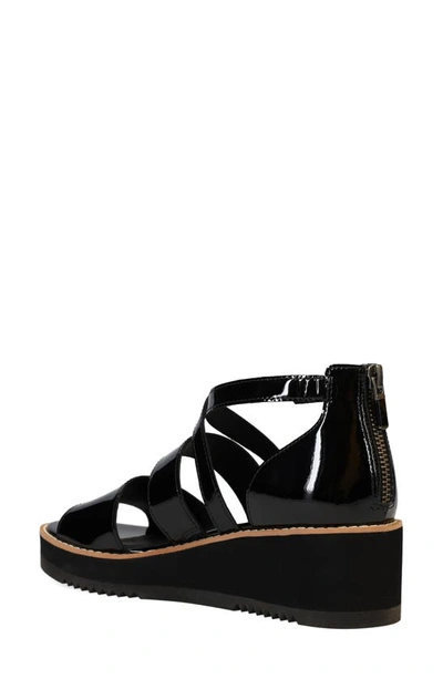 Shop Eileen Fisher Darcy Wedge Strappy Sandal In Black