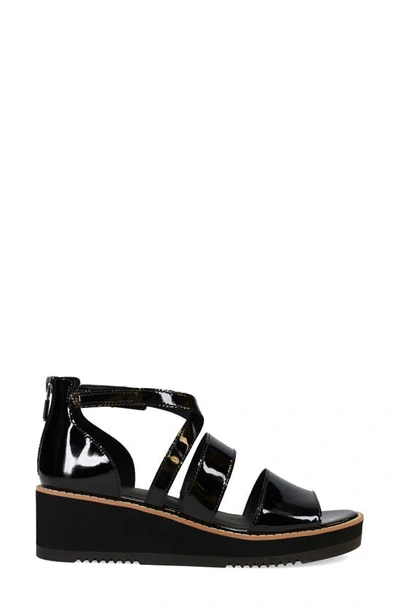 Shop Eileen Fisher Darcy Wedge Strappy Sandal In Black