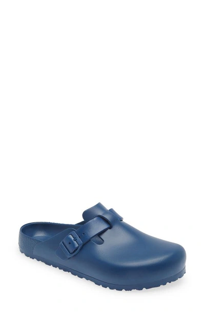 Shop Birkenstock Boston Clog In Navy