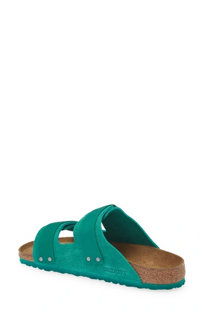 Shop Birkenstock Uji Slide Sandal In Digital Green
