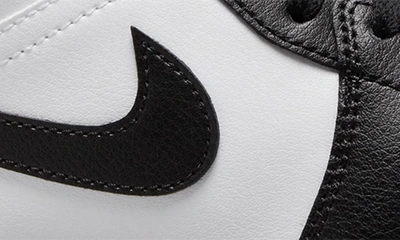 Shop Jordan Air  1 Mid Basketball Sneaker In White/ Black/ White