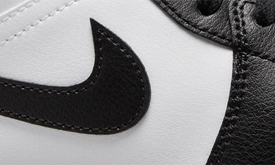 Jordan Air  1 Mid Basketball Sneaker In White/ Black/ White