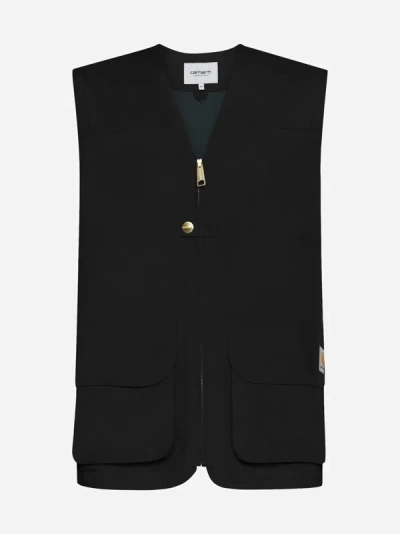 Shop Carhartt Heston Cotton Vest In Black,green