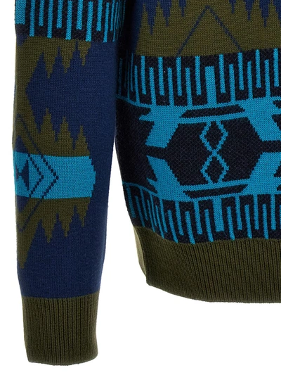 Shop Alanui 'icon' Sweater In Multicolor