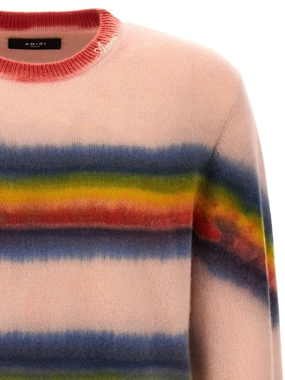 Shop Amiri 'rainbow Tie Dye' Sweater In Multicolor