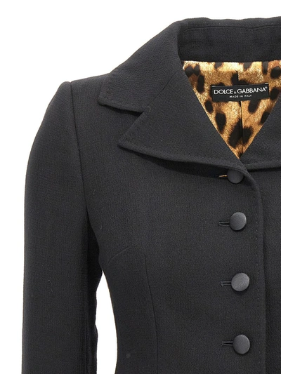 Shop Dolce & Gabbana 'essential' Blazer Jacket In Black