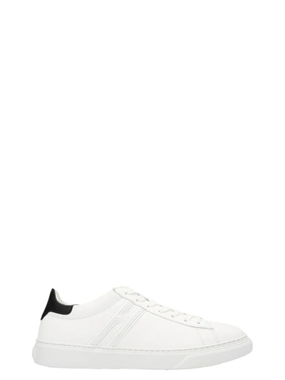 Shop Hogan 'h365' Sneakers In White/black