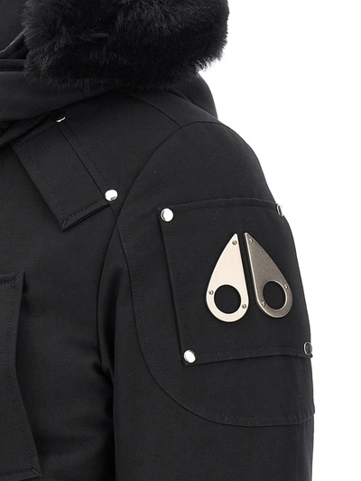 Shop Moose Knuckles 'debbie' Down Jacket In Black
