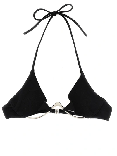 Shop Mugler Cut-out Bikini Top In Black