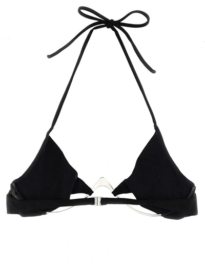 Shop Mugler Cut-out Bikini Top In Black