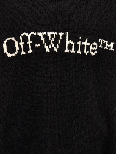 Shop Off-white 'bookish' Sweater In White/black