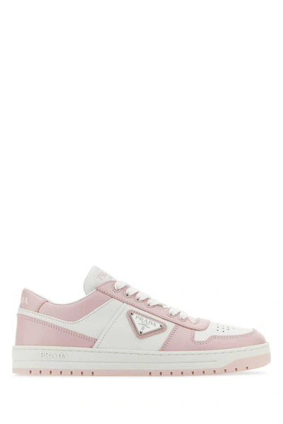 Pretty in Pink: Prada Downtown Leather Sneakers