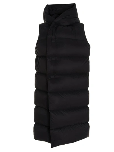 Shop Rick Owens 'hooder Liner' Vest In Black