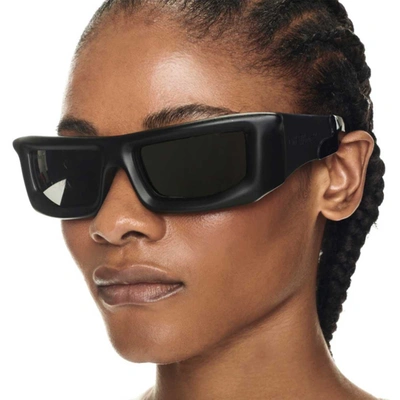 Shop Off-white Sunglasses In Black Matte