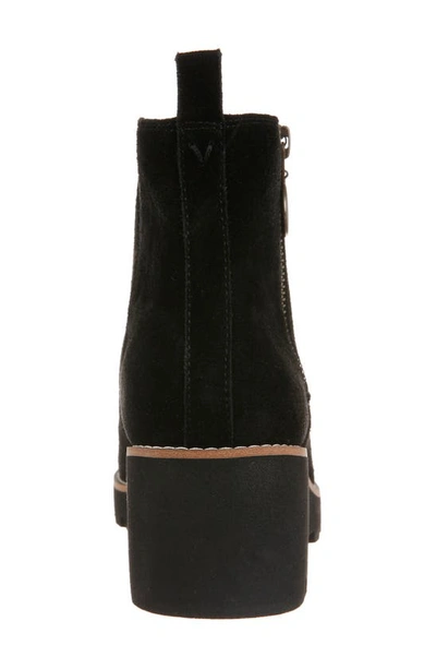 Vionic Hazal Womens Suede Wedge Booties In Black