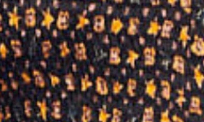 Shop Sandro Carlito Star Print Smocked Crop Camisole In Black