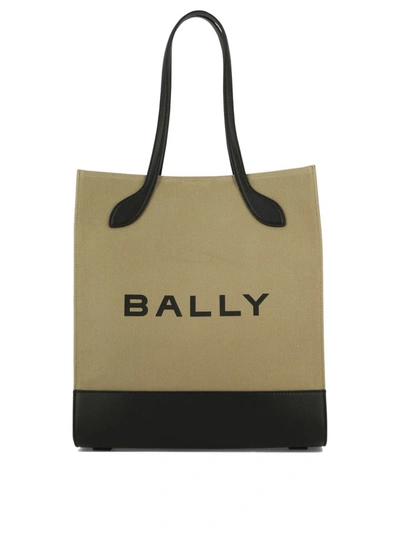 Shop Bally "" Tote Bag In Beige