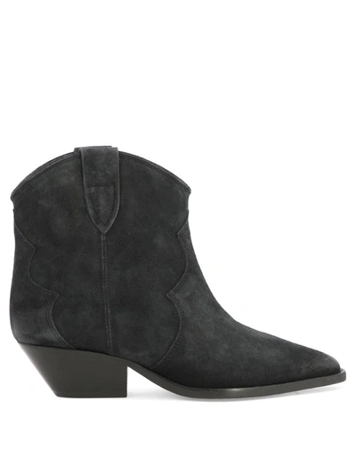 Shop Isabel Marant "dewina" Ankle Boots In Black