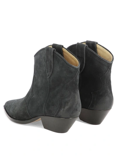 Shop Isabel Marant "dewina" Ankle Boots In Black