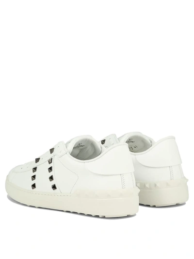 Shop Valentino Garavani "rockstud Untitled" Sneakers In White