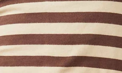 Shop Free People Be My Baby Stripe Long Sleeve Top In French Roast Combo