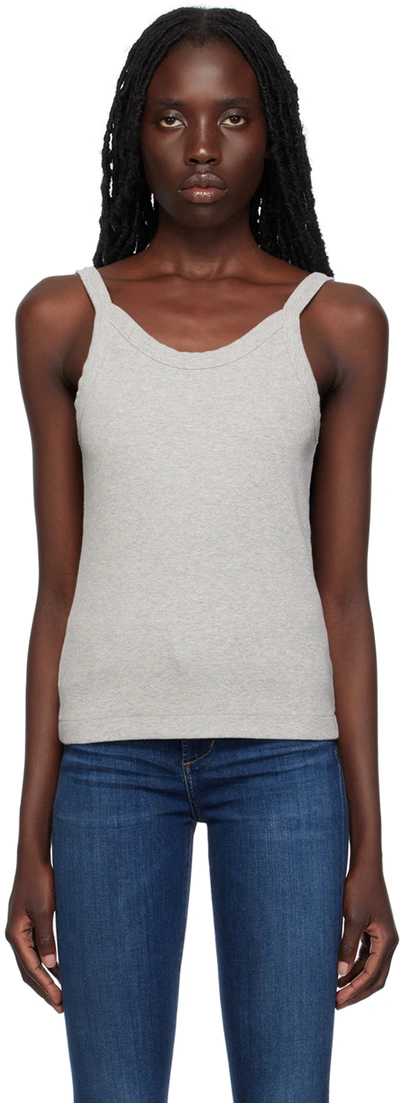 Citizen Of Humanity Gray Katia Tank Top In Heather Grey (light)