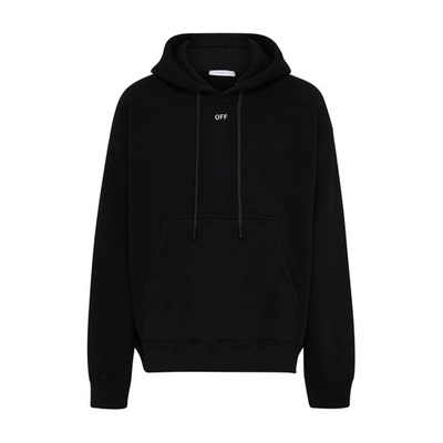 Shop Off-white Off Stamp Skate Hoodie In Black_white