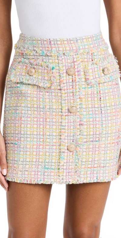 Shop Generation Love Sandra Tweed Skirt Rainbow