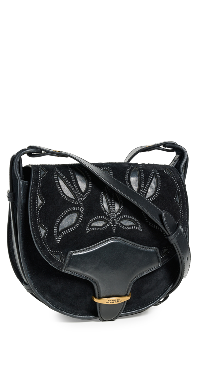 Shop Isabel Marant Botsy Saddle Bag Black One Size
