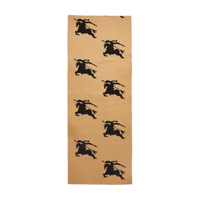 Shop Burberry All Over Scarf In Camel