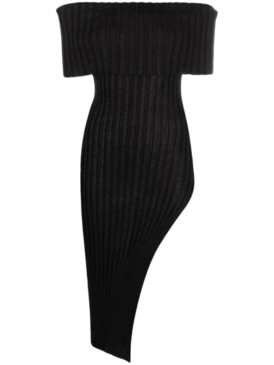 Shop A. Roege Hove Off Shoulder Dress - Women's - Nylon/cotton In Schwarz