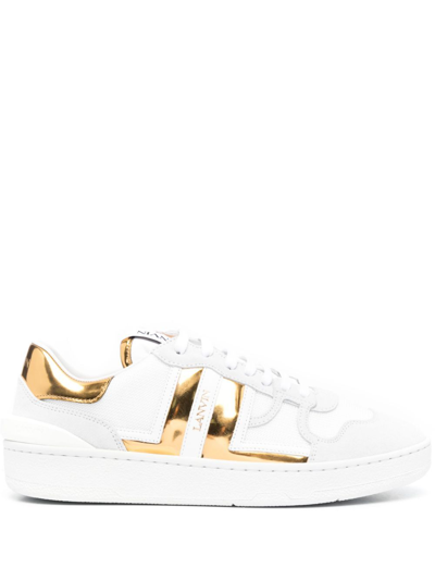 Shop Lanvin Clay Low-top Sneakers - Women's - Rubber/polyamide/calf Leather/calf Leather In White