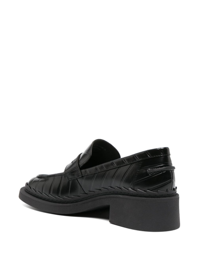 Shop Camper Taylor 45mm Leather Loafers In Black