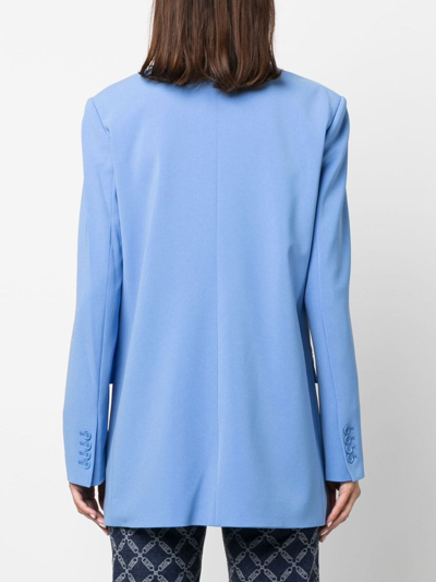 Michael Michael Kors Notched-lapels Single-breasted Blazer In Blue