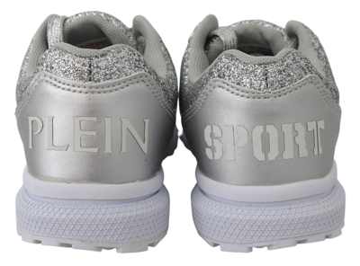 Shop Plein Sport Polyester Runner Jasmines Sneakers Women's Shoes In Silver