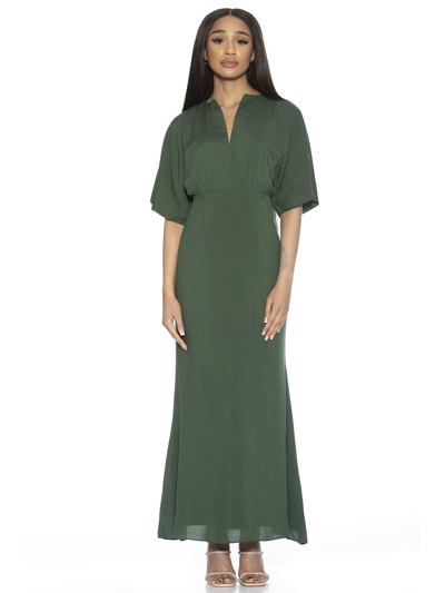 Shop Alexia Admor Naomi Draped Dress In Green