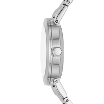 Shop Dkny Women's Metrolink Three-hand, Stainless Steel Watch In Silver