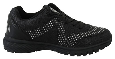 Shop Plein Sport Polyester Runner Jasmines Sneakers Women's Shoes In Black