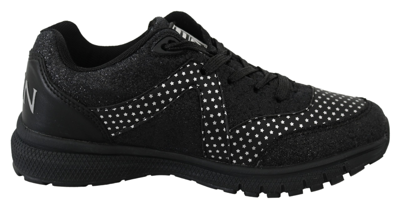 Plein Sport Black Polyester Runner Jasmines Sneakers In Black
