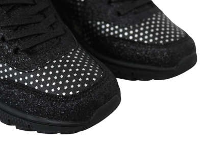 Plein Sport Black Polyester Runner Jasmines Sneakers In Black
