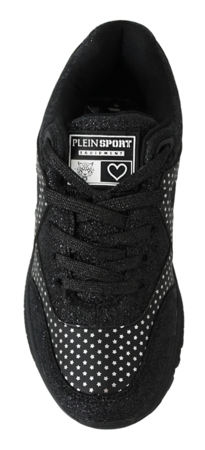 Shop Plein Sport Polyester Runner Jasmines Sneakers Women's Shoes In Black