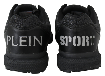 Plein Sport Black Polyester Runner Jasmines Sneakers In Black