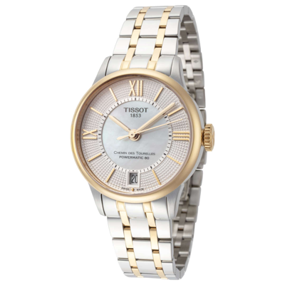 Shop Tissot Women's T-classic 32mm Automatic Watch In Gold
