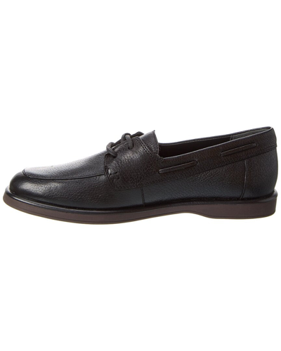 Shop Vince Cillian Leather Loafer In Black