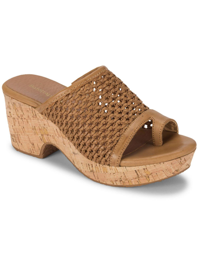 Shop Baretraps Bethie Womens Open Toe Heels Wedge Sandals In Brown