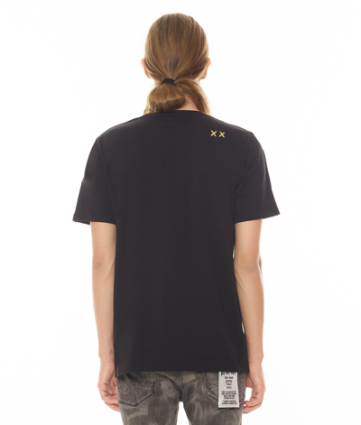 Cult Of Individuality Short Sleeve Crew Neck Tee "50% Miss You" In Black