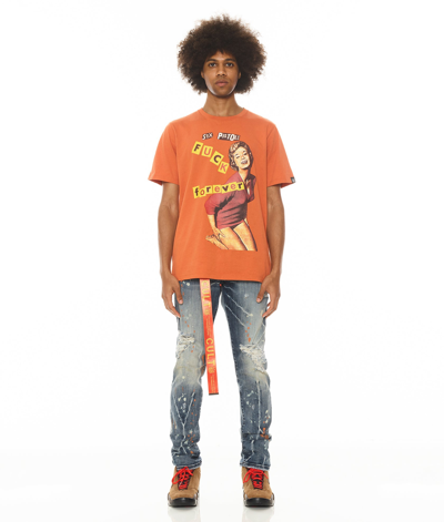 Shop Cult Of Individuality Short Sleeve Crew Neck Tee "f**k Forever" "sex Pistols" In Multi