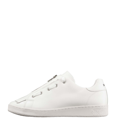 Shop Sacai Julietta Minimal Sneakers In White