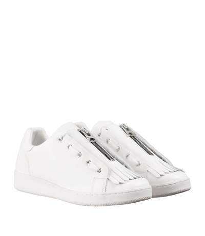Shop Sacai Julietta Minimal Sneakers In White